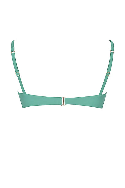 Cassis Eucalyptus Ruched Bikini Top