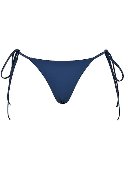 Santorini Deep Blue Tie Side Bikini Bottom