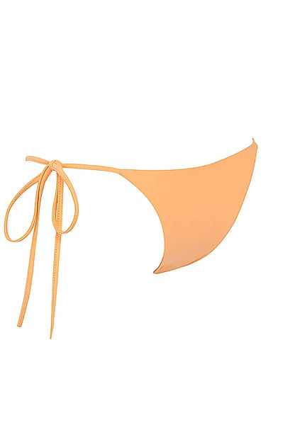 Santorini Light Orange Tie Side Bikini Bottom