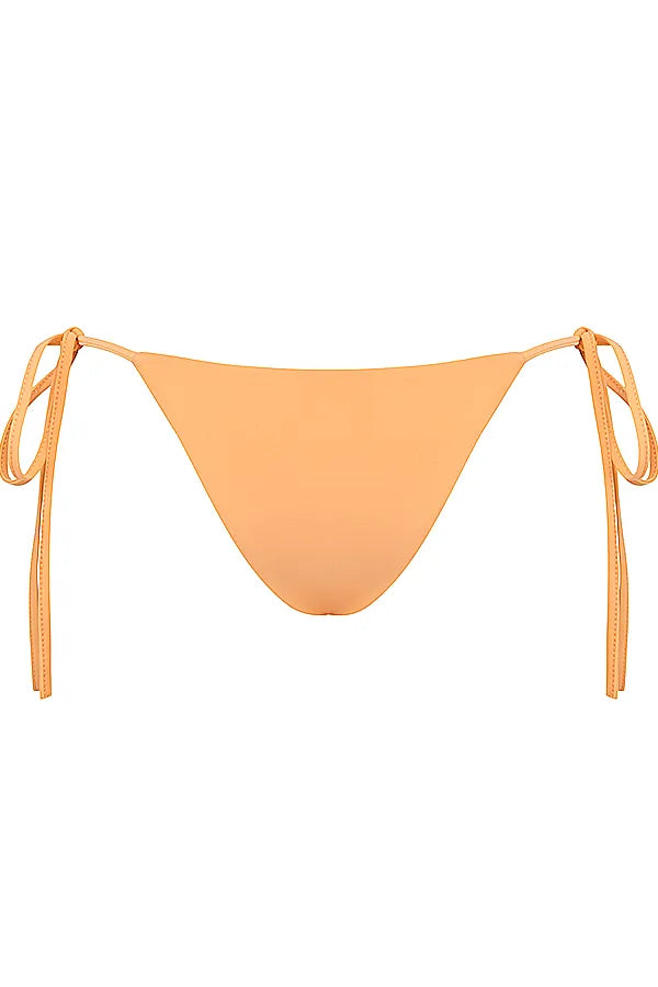 Santorini Light Orange Tie Side Bikini Bottom
