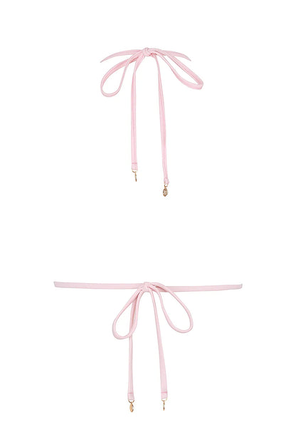 Bali Pink Paisley Triangle Bikini Top