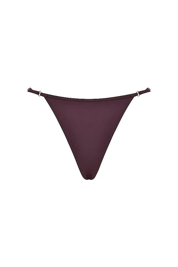 Cote D&acute;Azur Cacao Thong Bikini Bottom