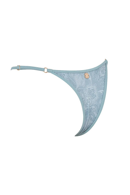 Cote DAzur Seafoam Paisley Thong Bikini Bottom