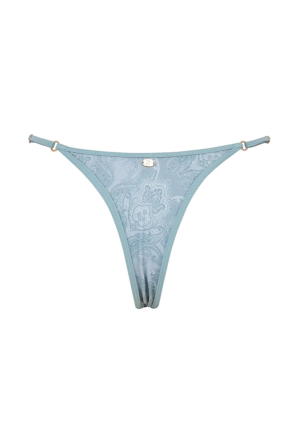 Cote DAzur Seafoam Paisley Thong Bikini Bottom