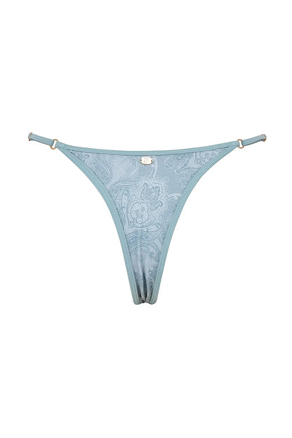 Cote DAzur Seafoam Paisley Thong Bikini Bottom