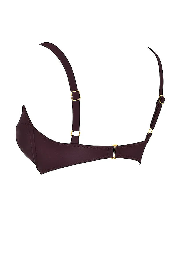 Lourdes Cacao Underwired Bikini Top