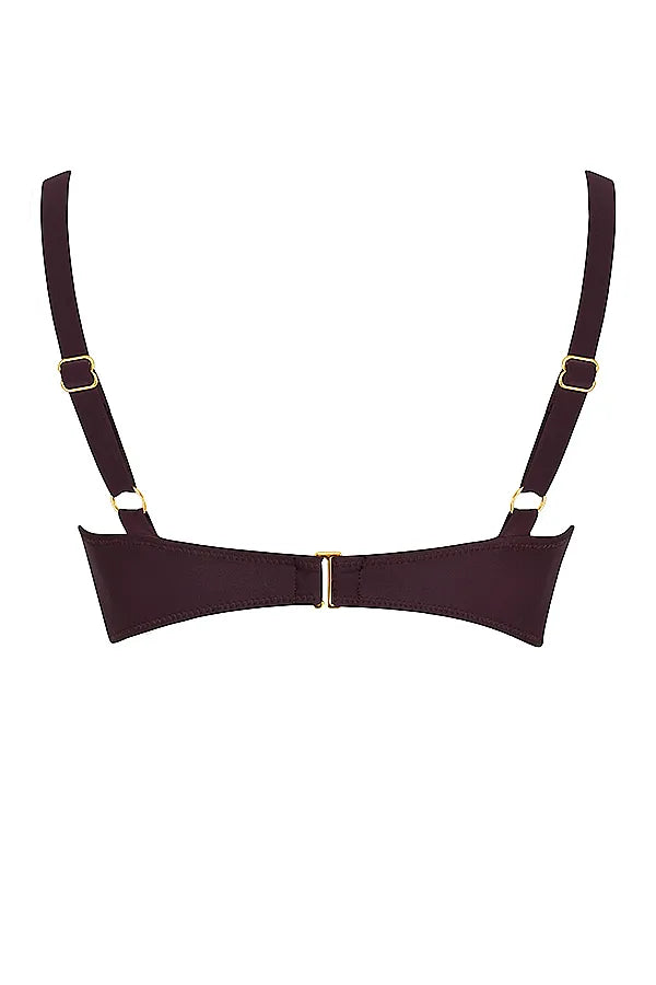 Lourdes Cacao Underwired Bikini Top