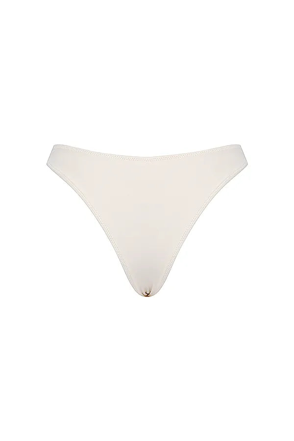 Capri Vanilla High Leg Bikini Bottom