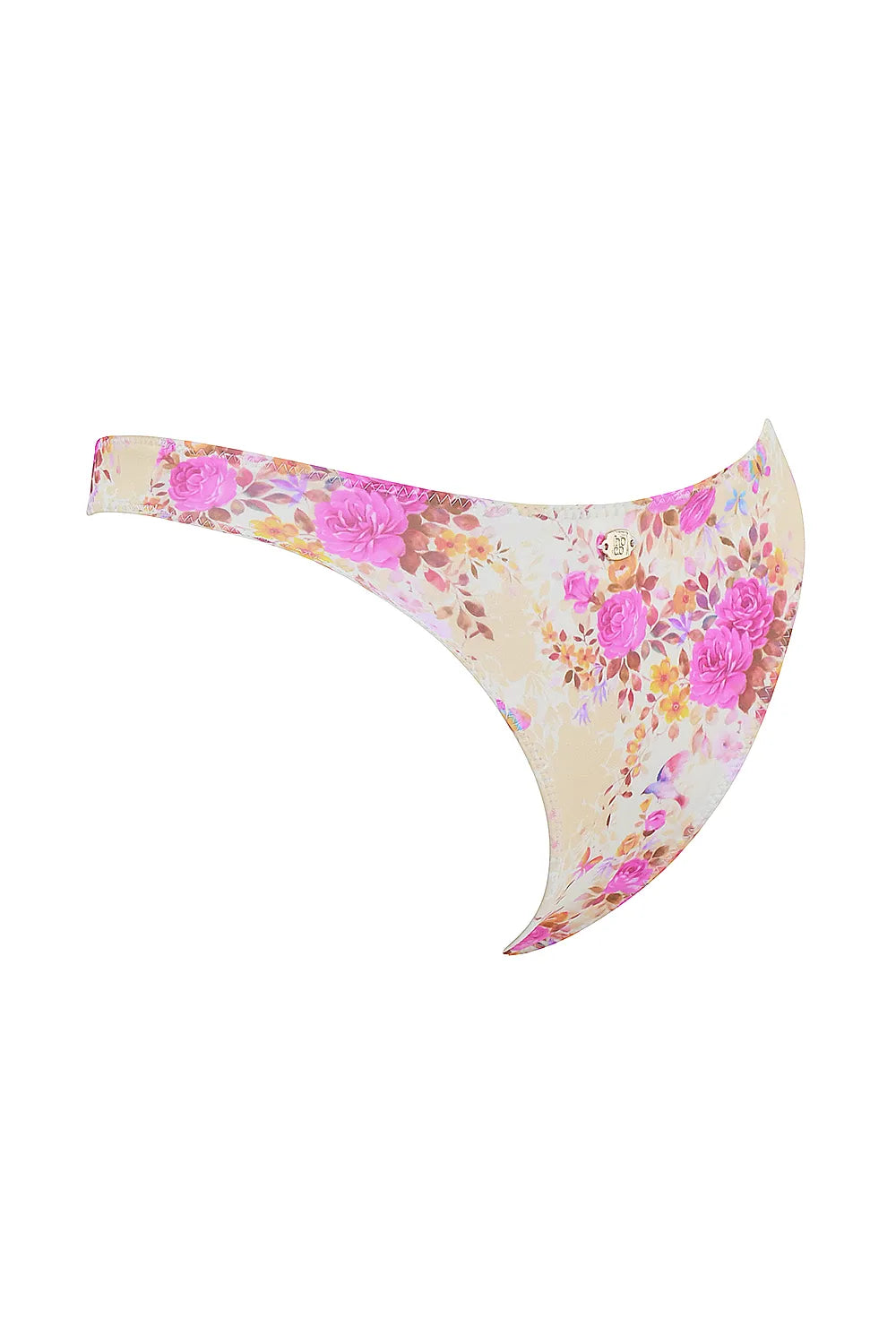 Capri Floral Print High Leg Bikini Bottom