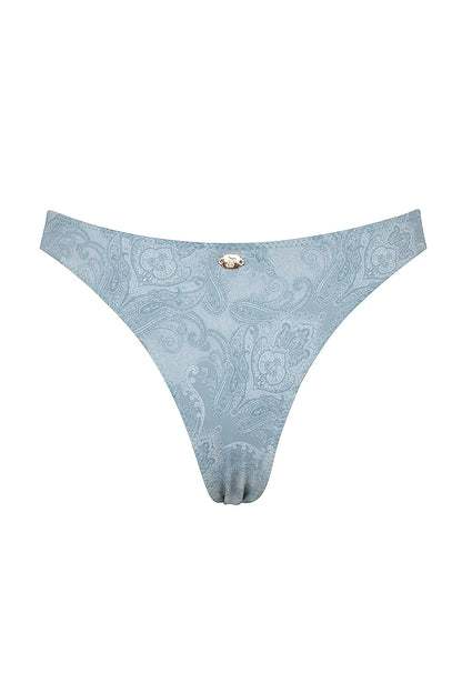 Capri Blue Paisley High Leg Bikini Bottom