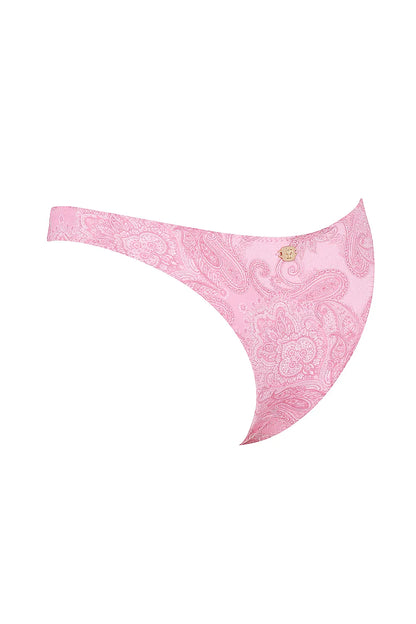 Capri Pink Paisley High Leg Bikini Bottom