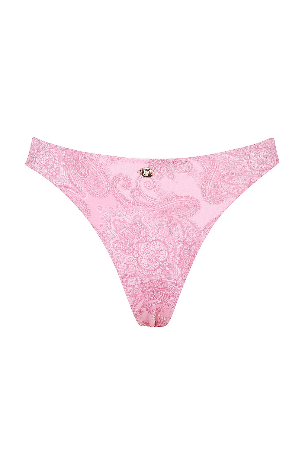 Capri Pink Paisley High Leg Bikini Bottom