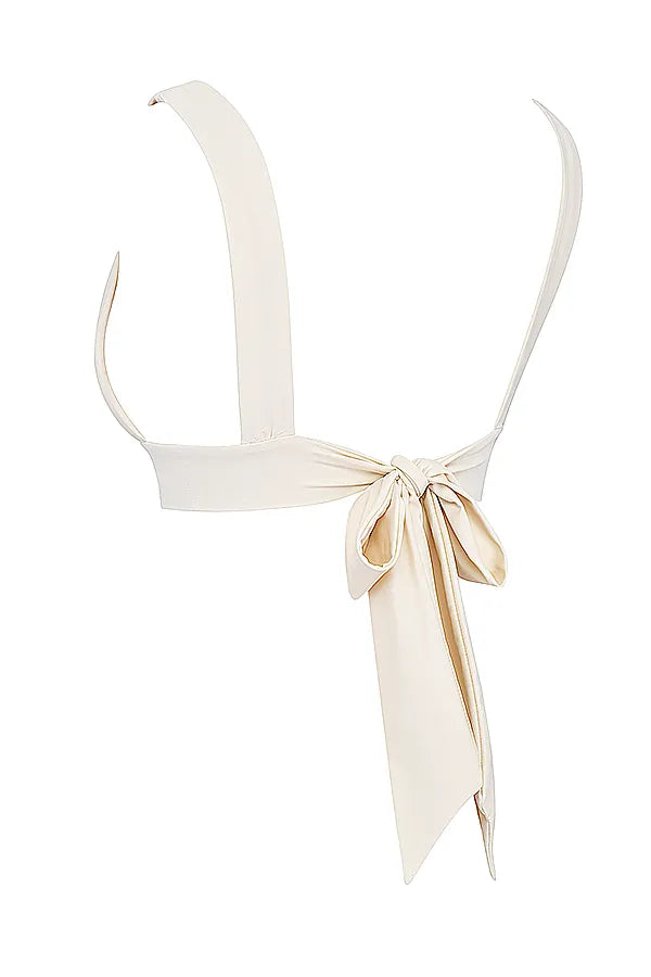 Seychelles Vanilla Tie Back Bikini Top