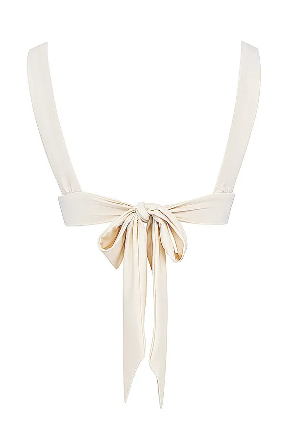 Seychelles Vanilla Tie Back Bikini Top