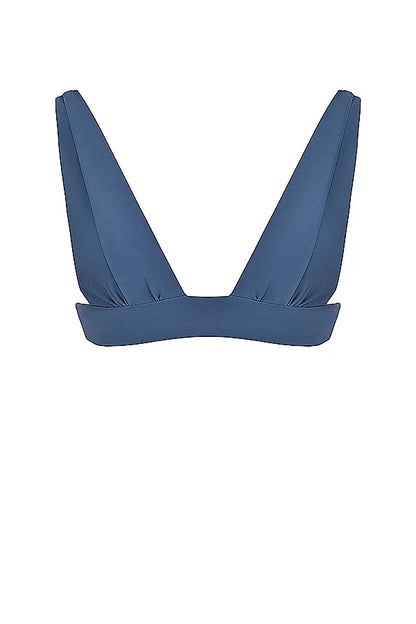 Seychelles Deep Blue Tie Back Bikini Top