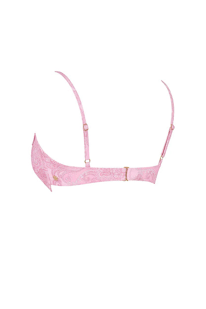 Antibes Pink Paisley Underwired Bikini Top