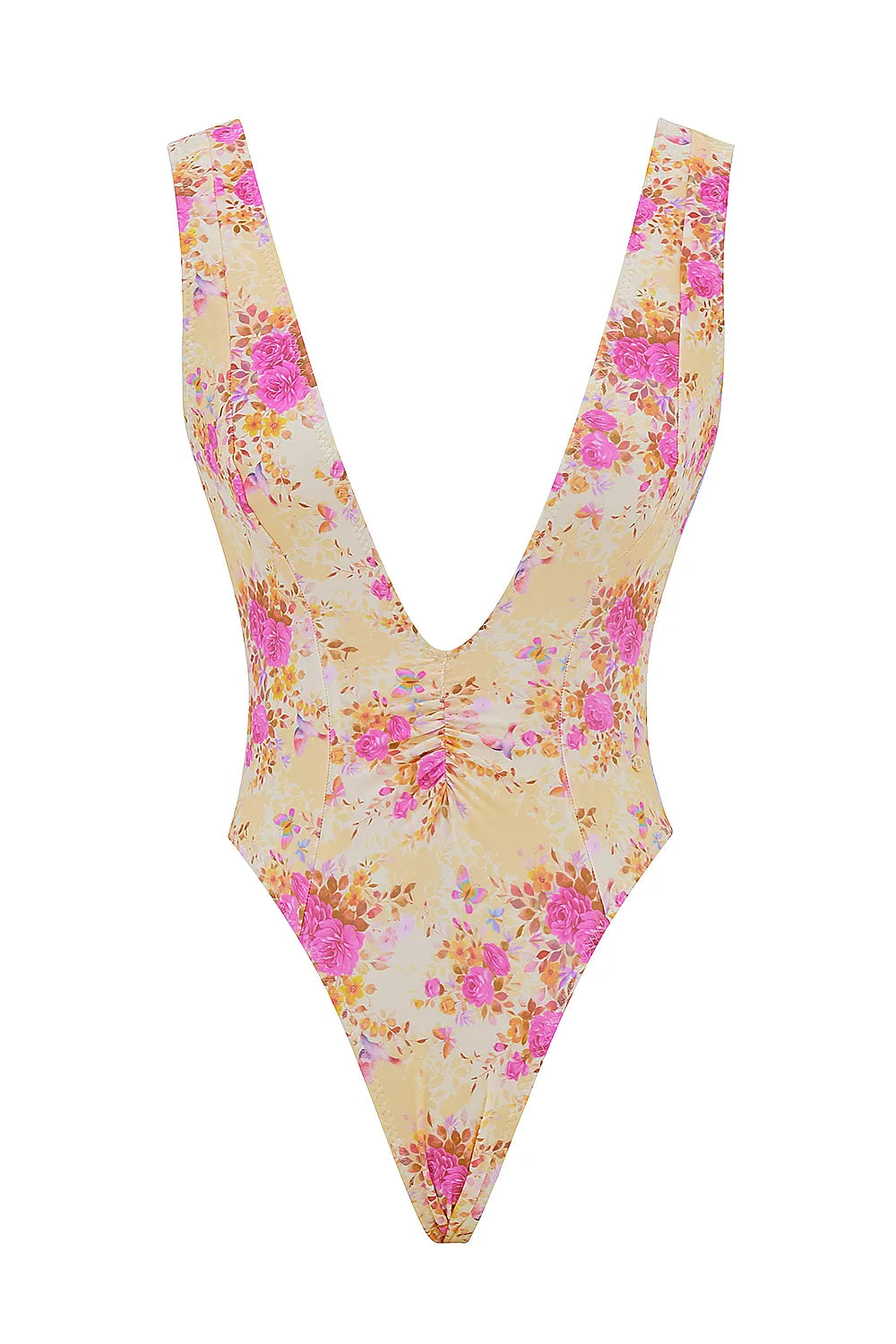 Martinique Floral Print Plunge Swimsuit