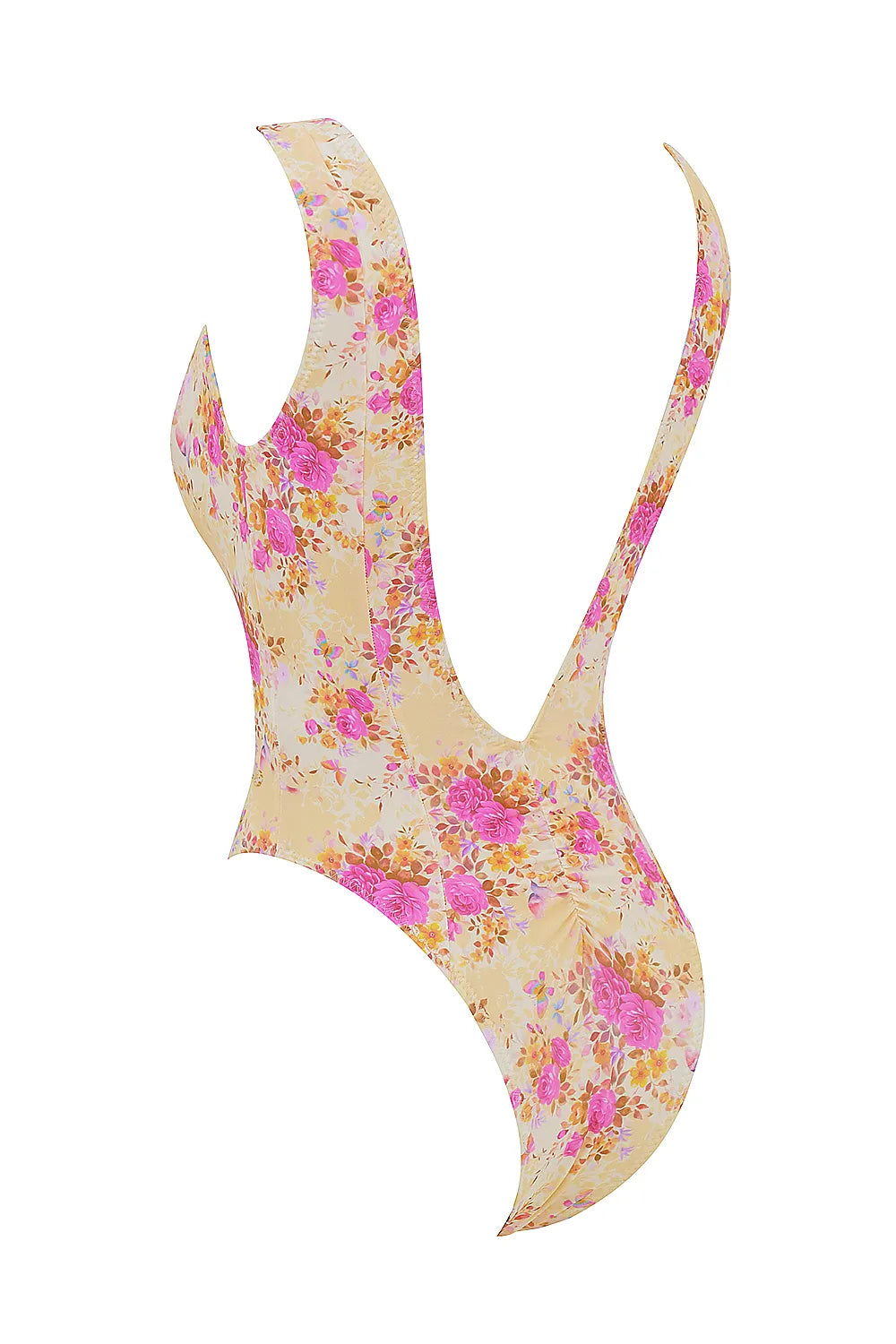 Martinique Floral Print Plunge Swimsuit