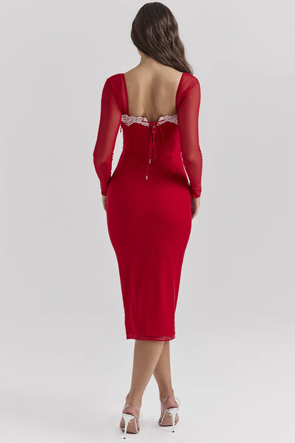 Seraphina Scarlet Corset Dress