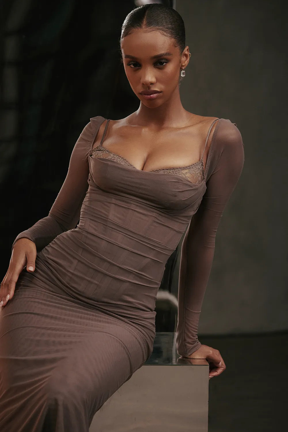 Katarina Smoke Maxi Dress