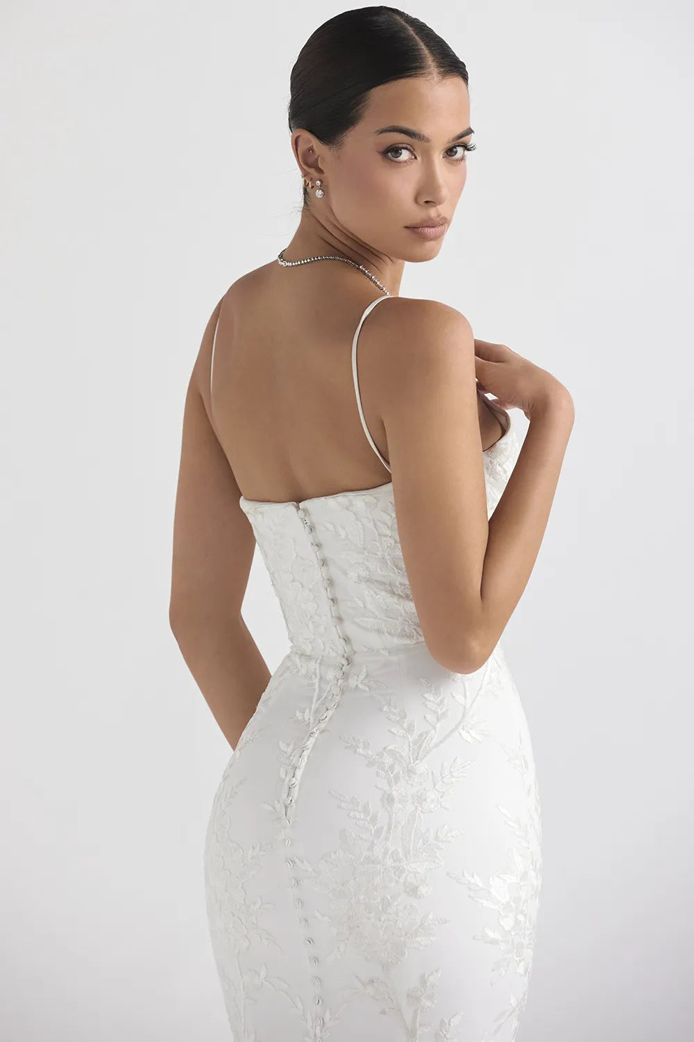 Solene White Lace Bridal Gown