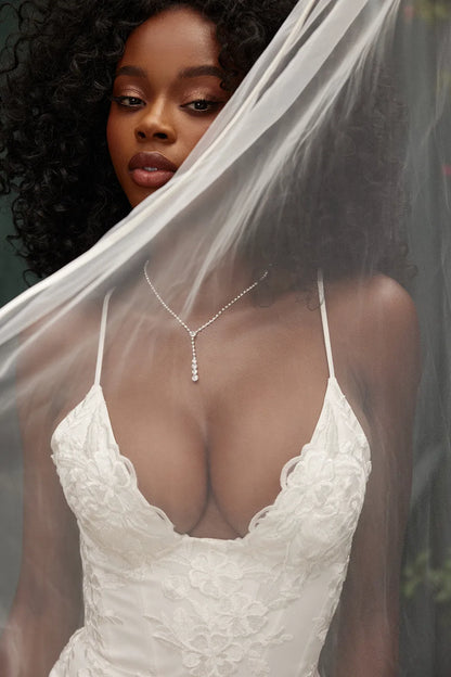 Solene White Lace Bridal Gown