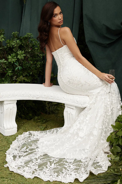 Solene White Lace Bridal Gown