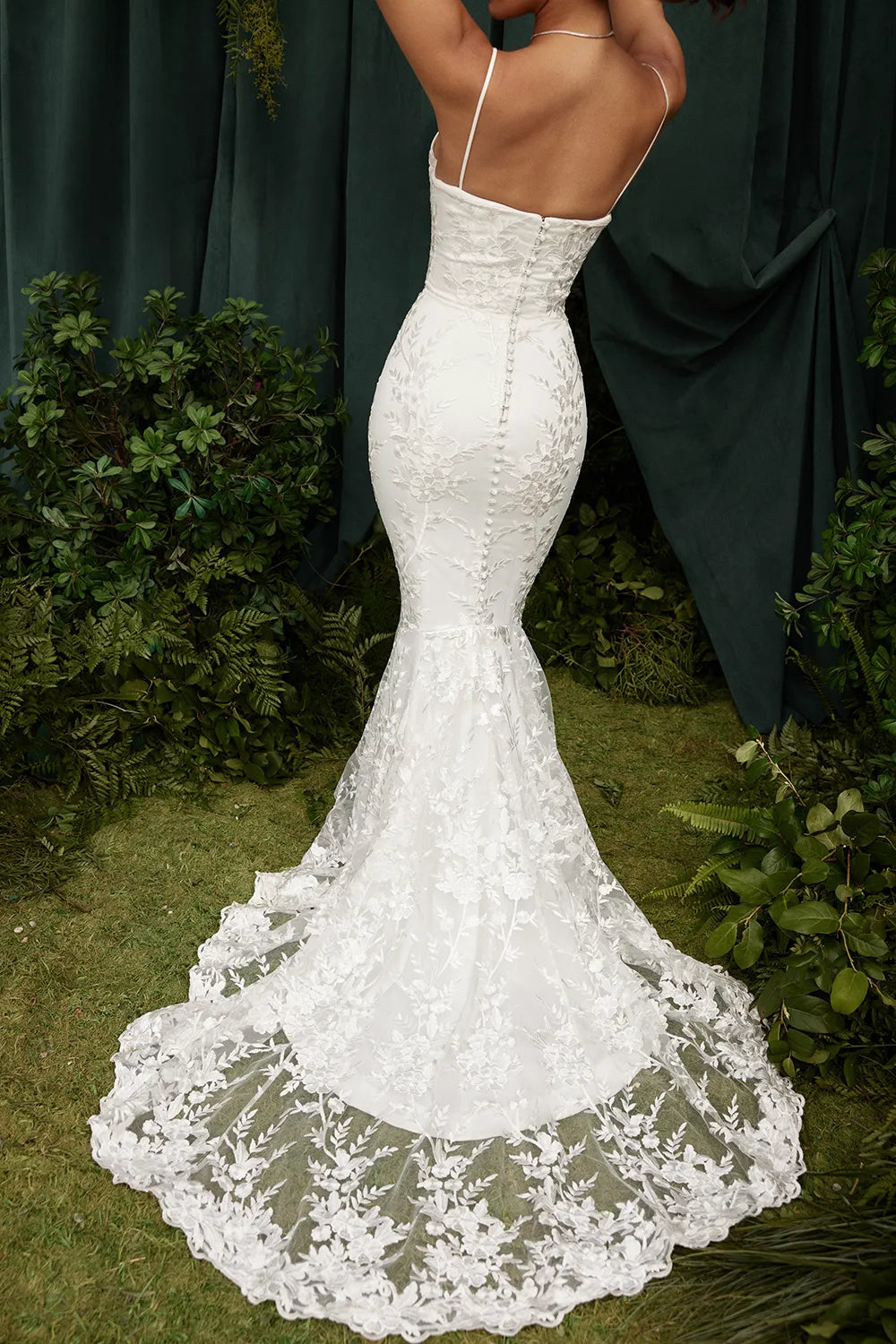 Solene White Lace Bridal Gown