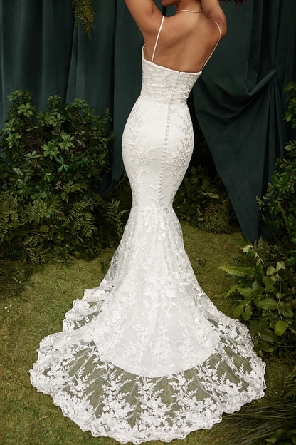 Solene White Lace Bridal Gown