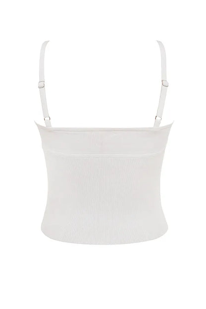 Summer White Dainty Knit Top