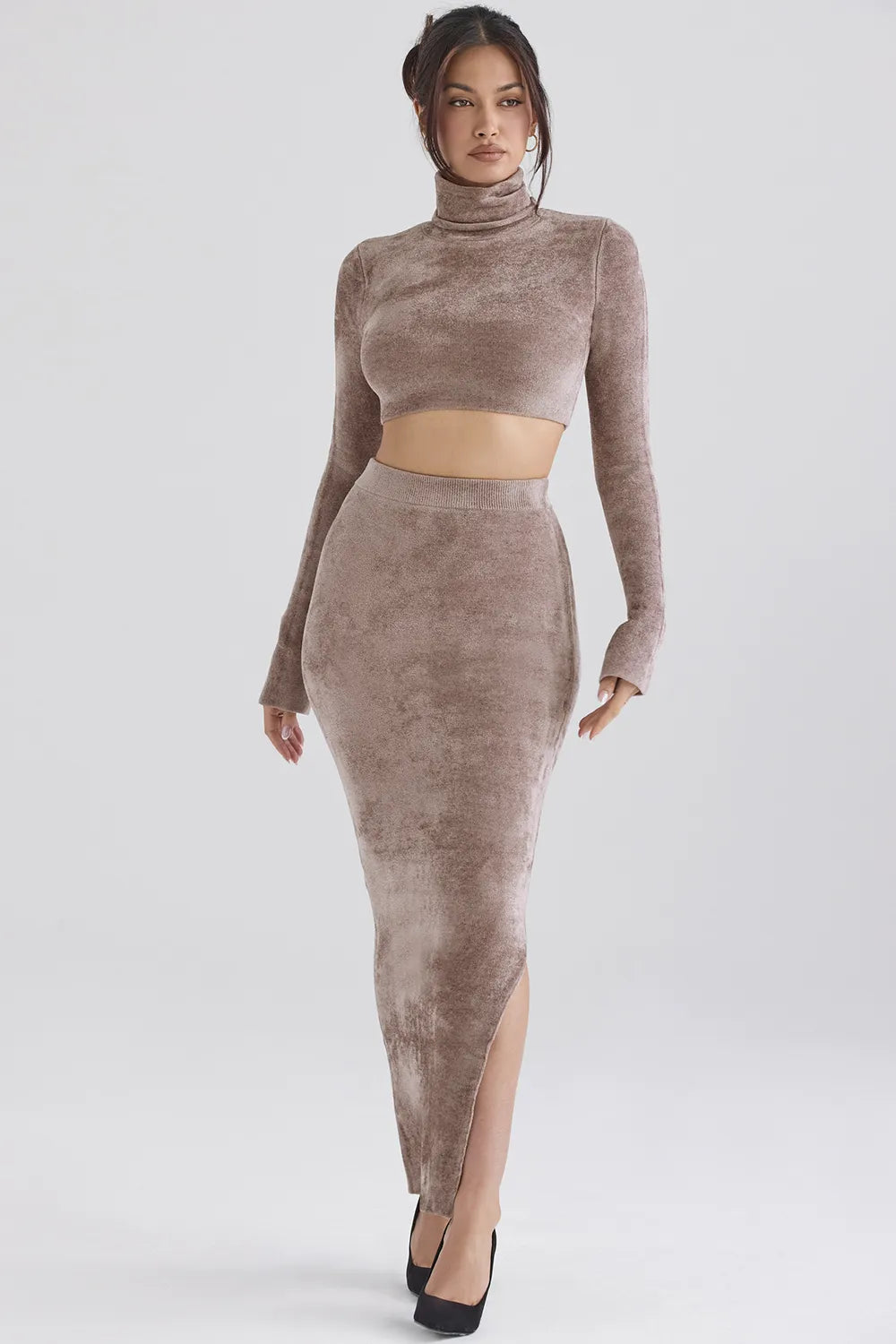 Rene Rose Chenille Maxi Skirt