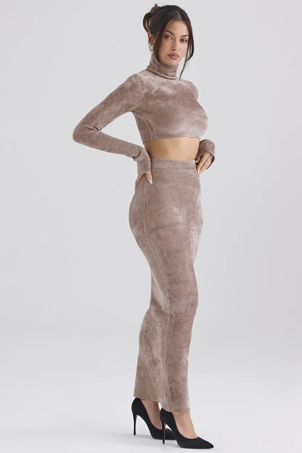 Rene Rose Chenille Maxi Skirt