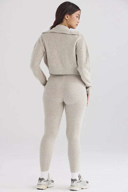 Sydney Opal Ribbed Knit Leggings