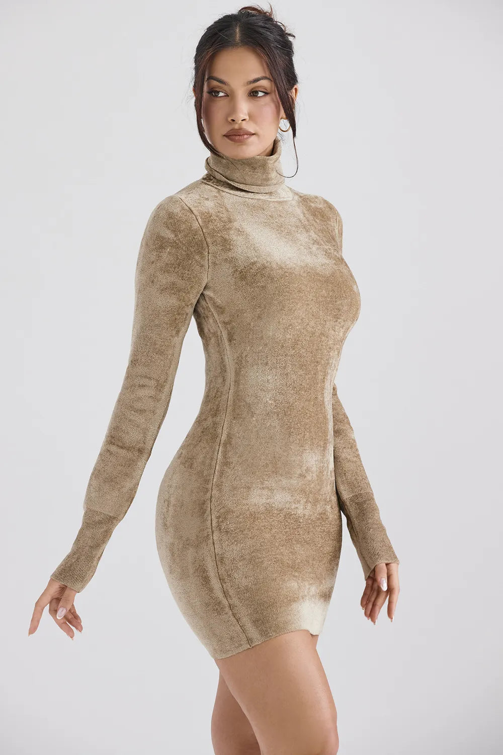 Taya Fawn Chenille Mini Dress