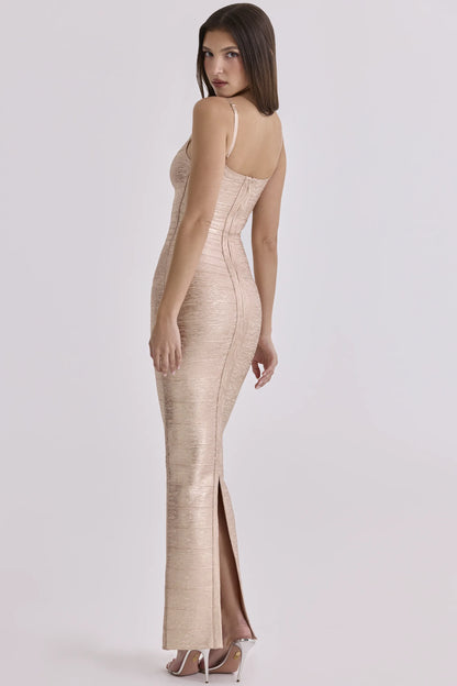 The Body Champagne Bandage Maxi Dress - Limited Edition