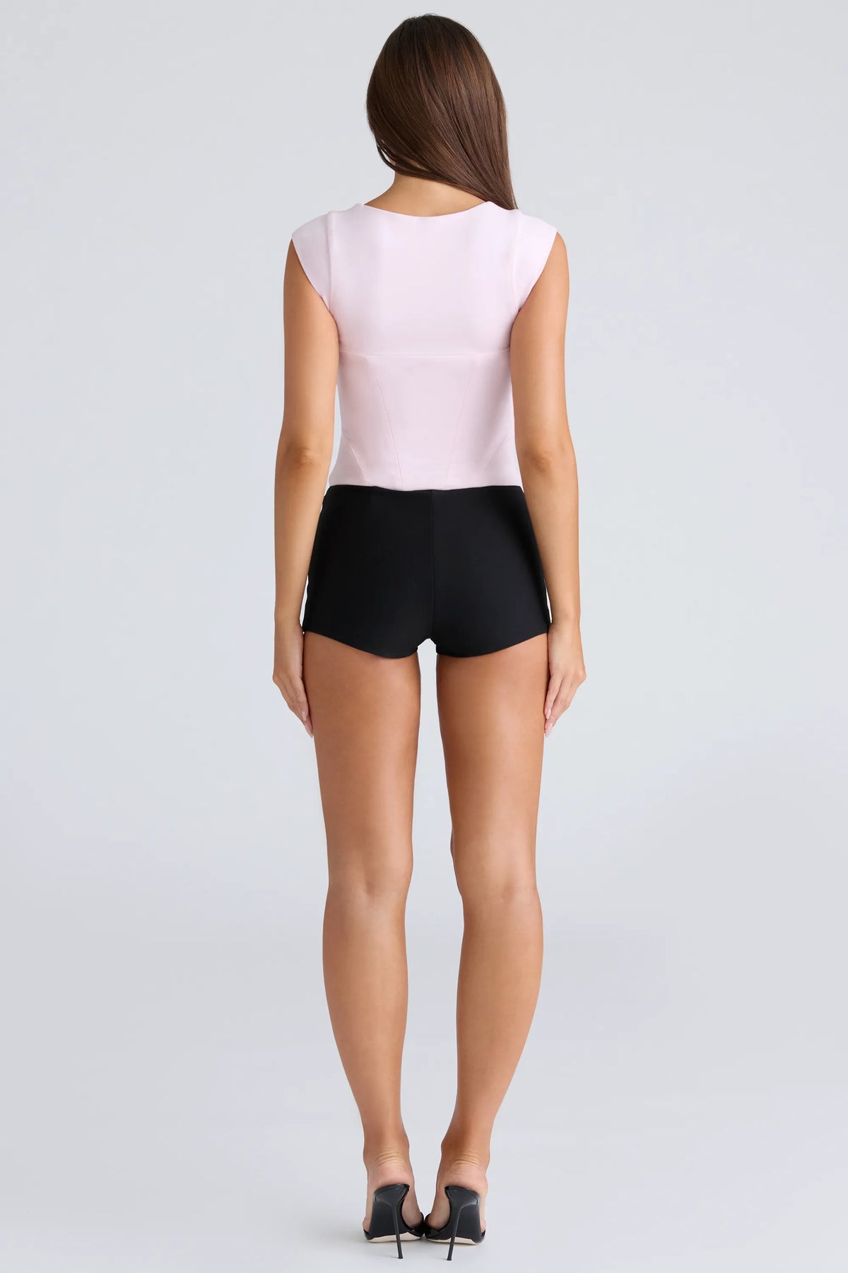 The Cap Sleeve Pink Corset Top