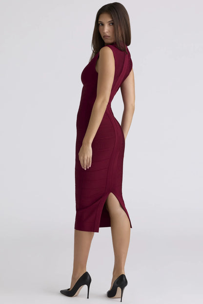 The Fatale Ruby Bandage Midi Dress
