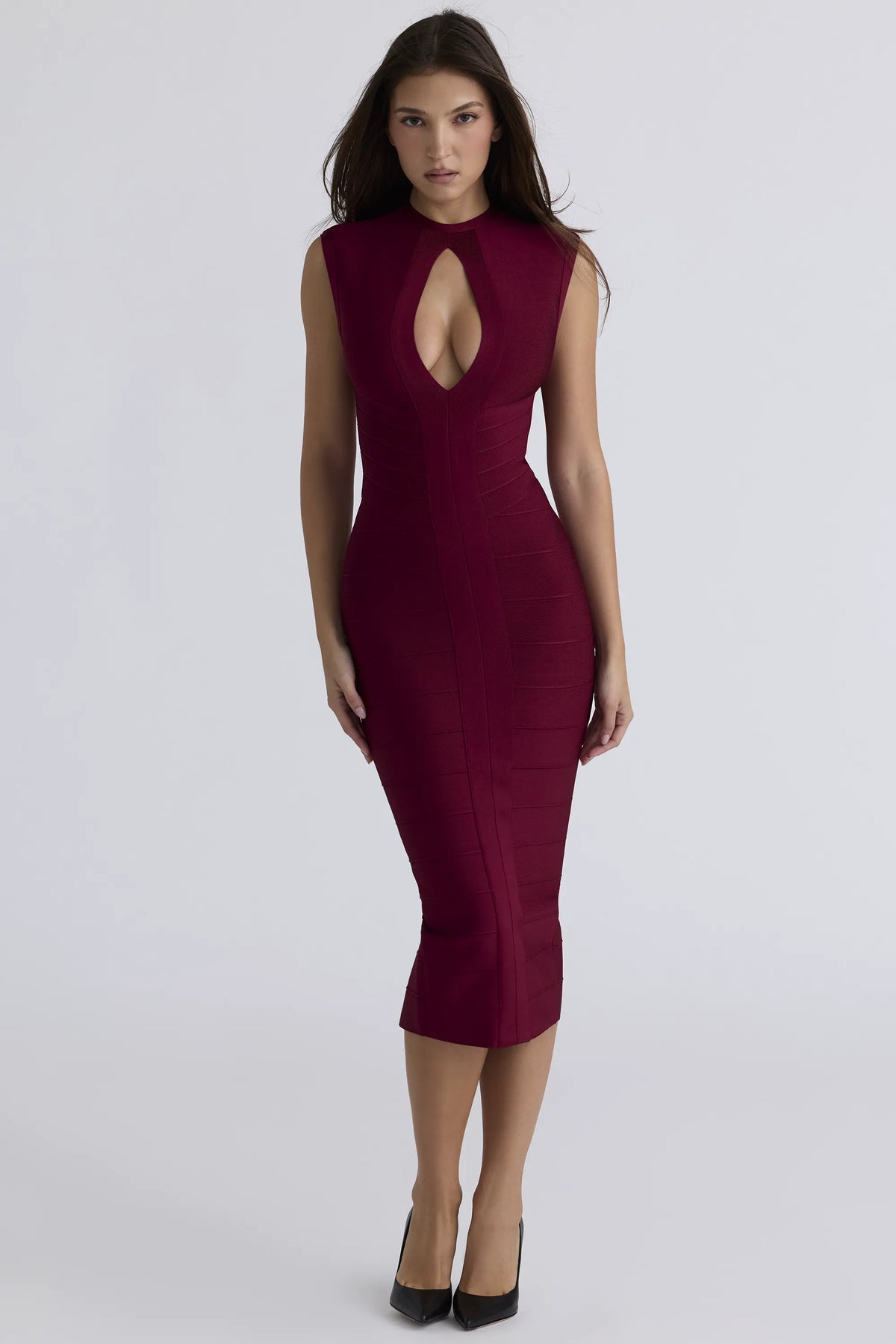 The Fatale Ruby Bandage Midi Dress