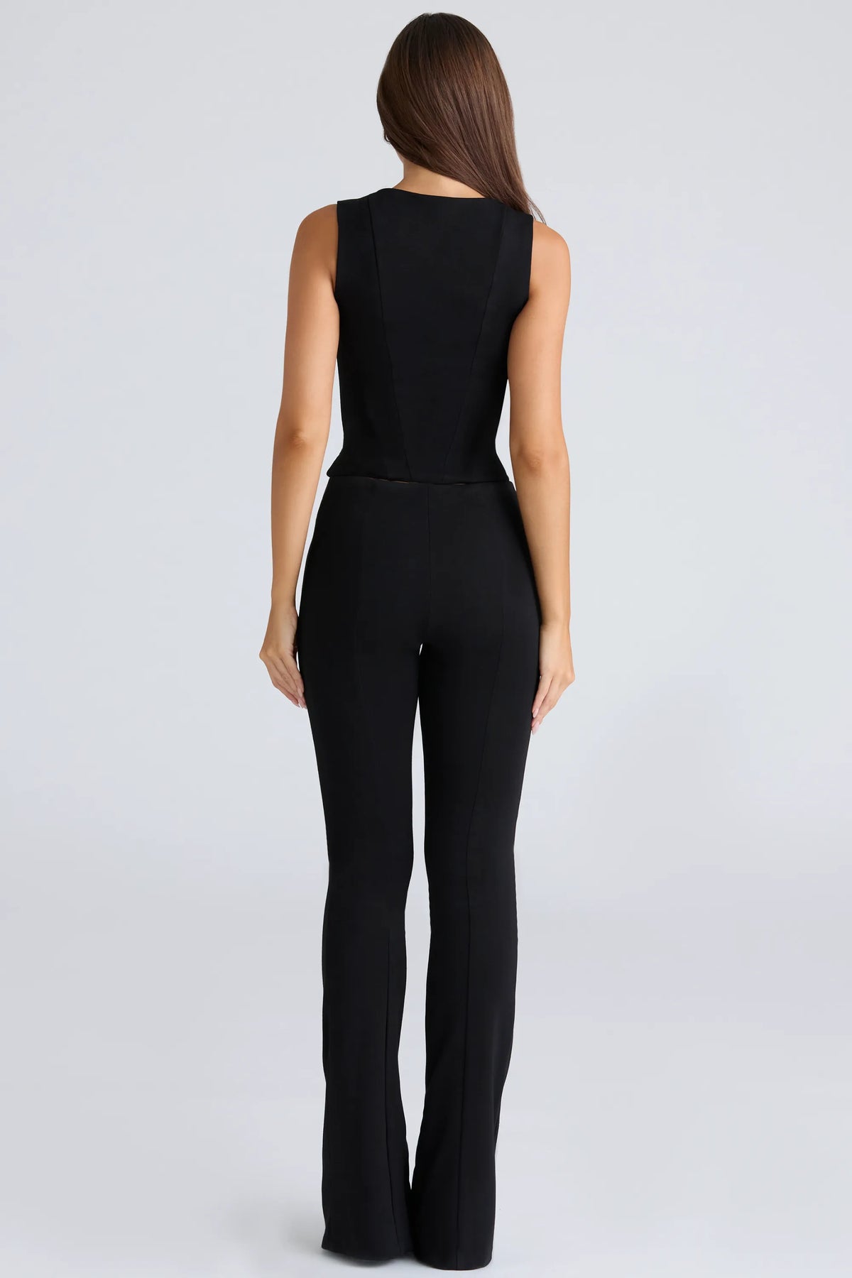 The Fitted Trousers Black Stretch Trousers