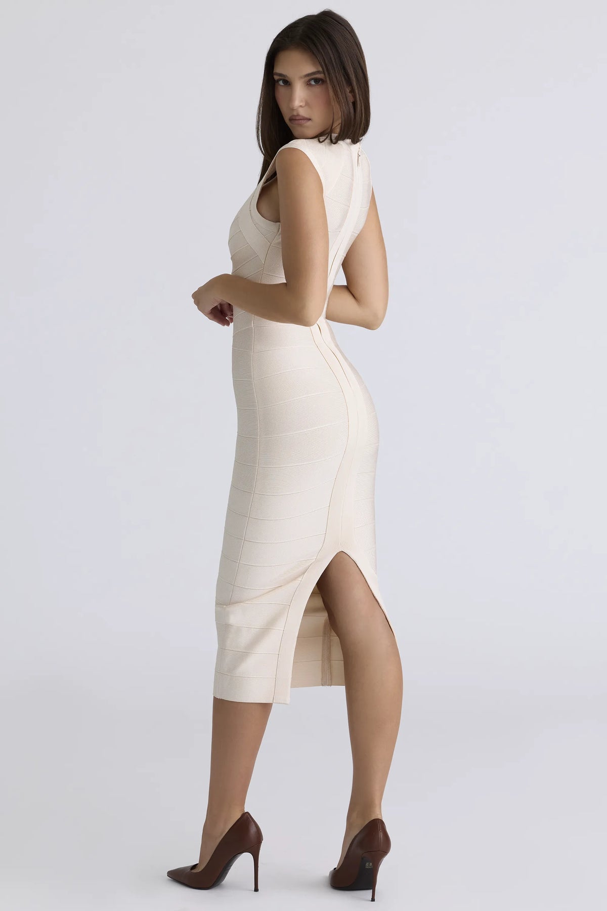 The Icon Vanilla Bandage Midi Dress