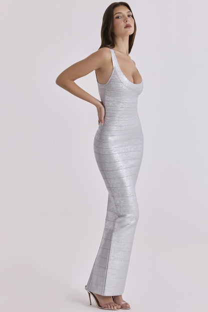 The OG Silver Bandage Maxi Dress - Limited Edition