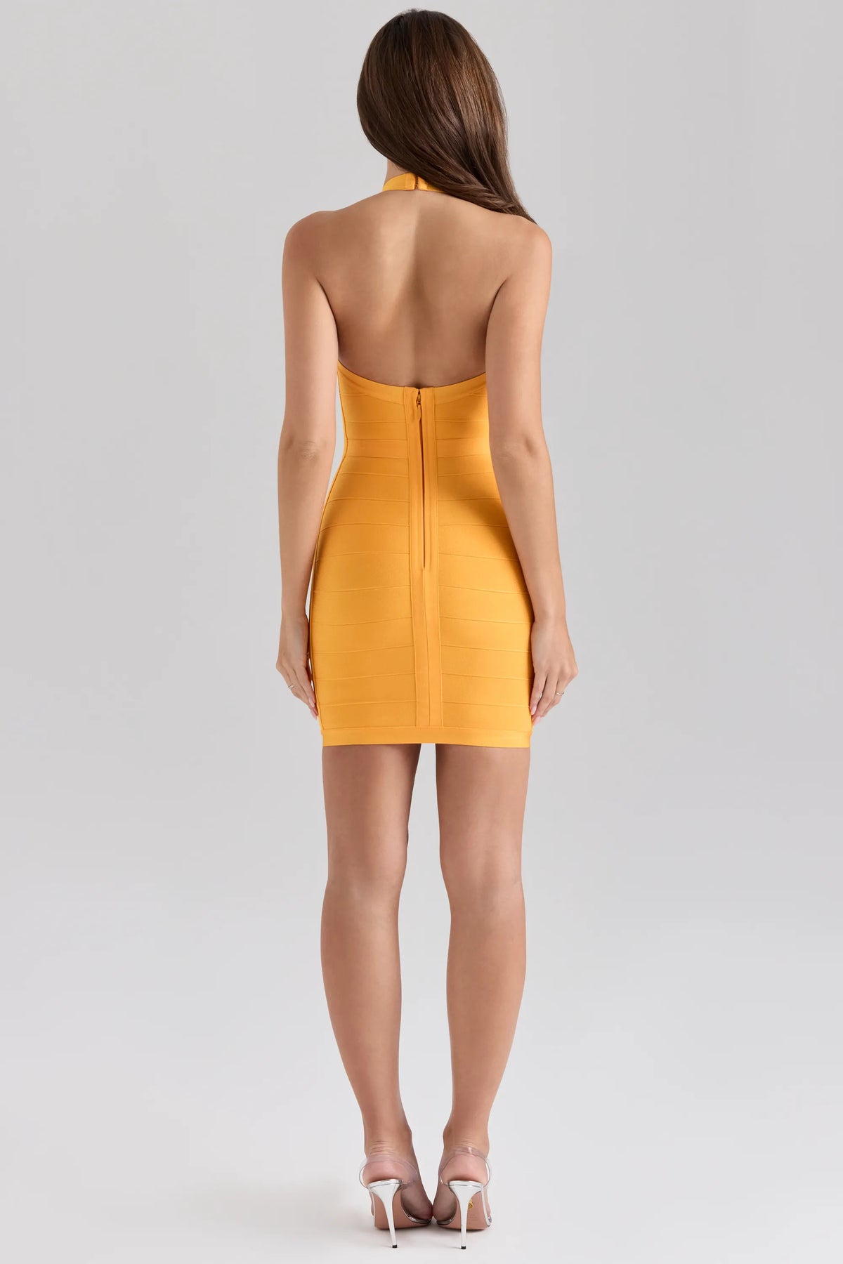 The Supermodel Orange Sherbet Mini Bandage Dress