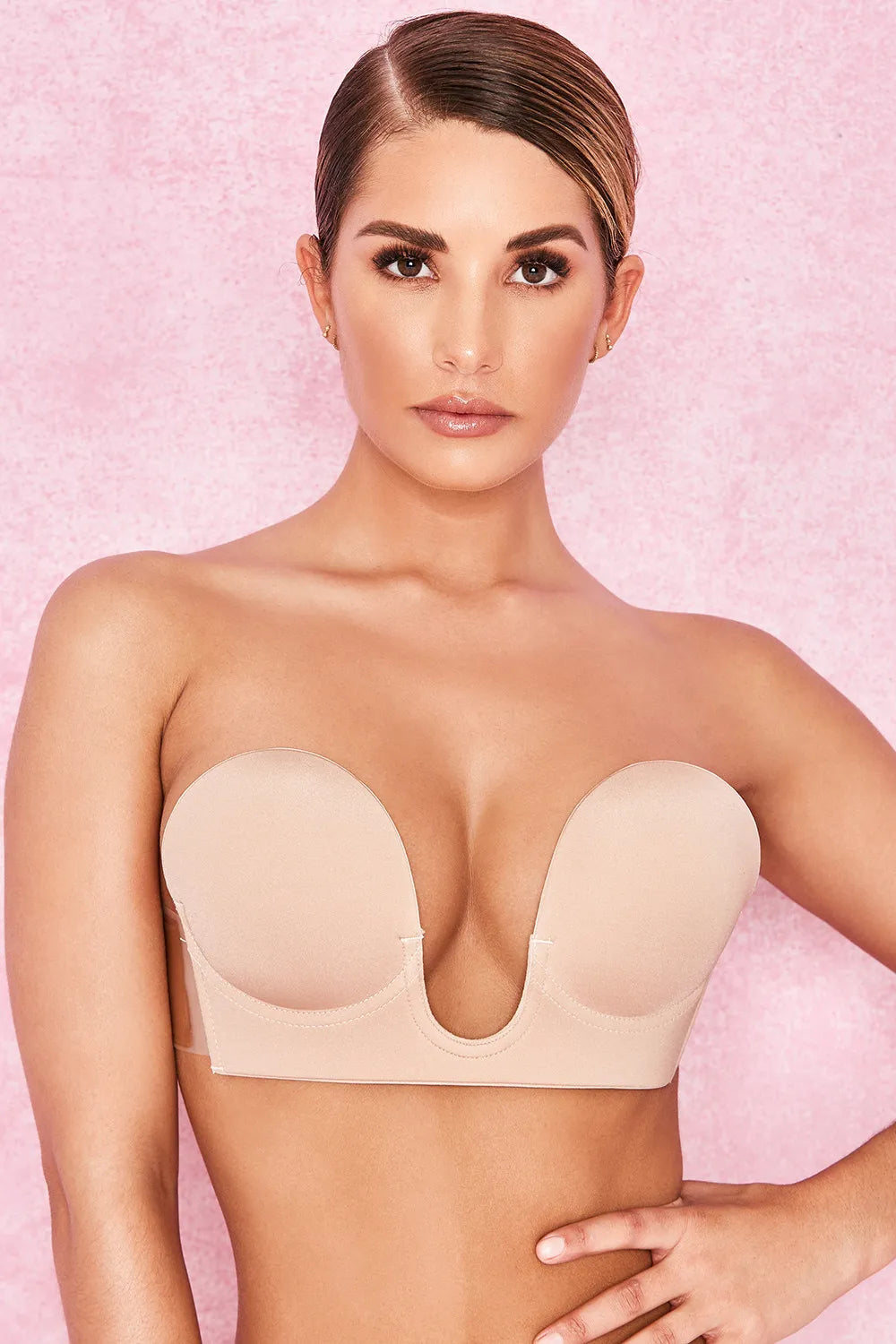 U Plunge Self Adhesive Bra - Beige