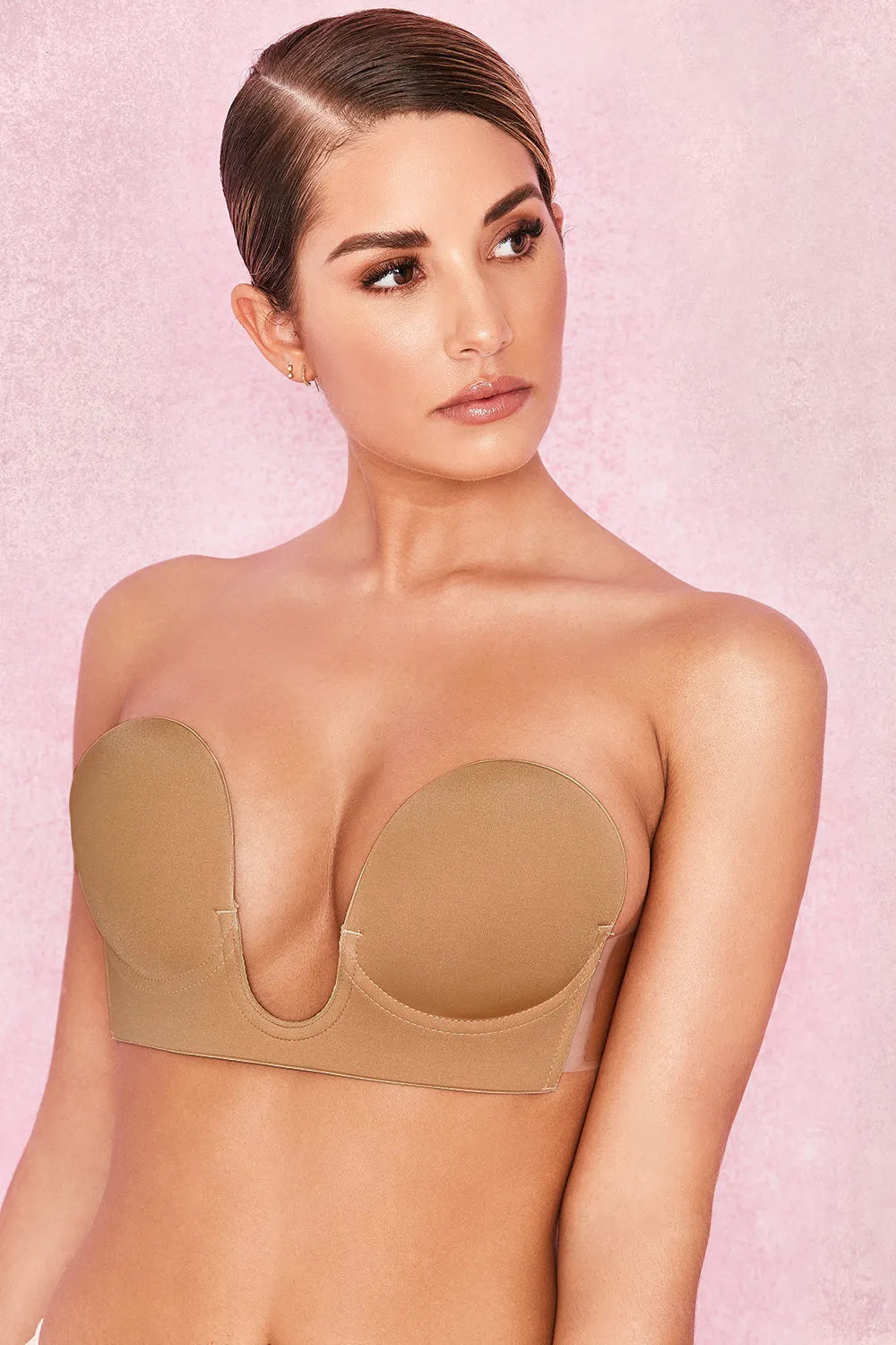 U Plunge Self Adhesive Bra - Caramel