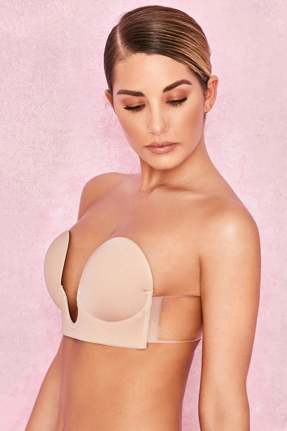 U Plunge Self Adhesive Bra - Beige