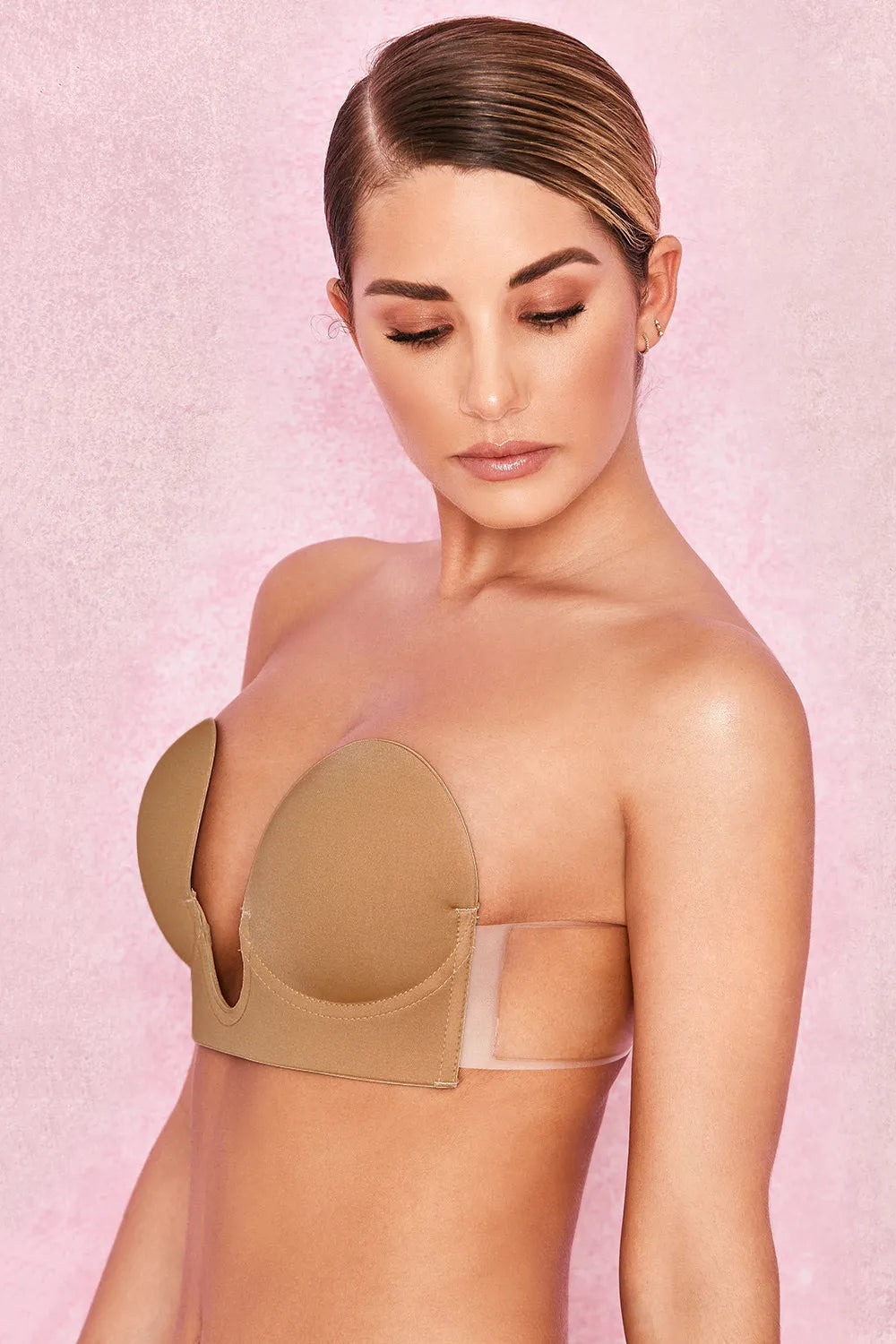 U Plunge Self Adhesive Bra - Caramel