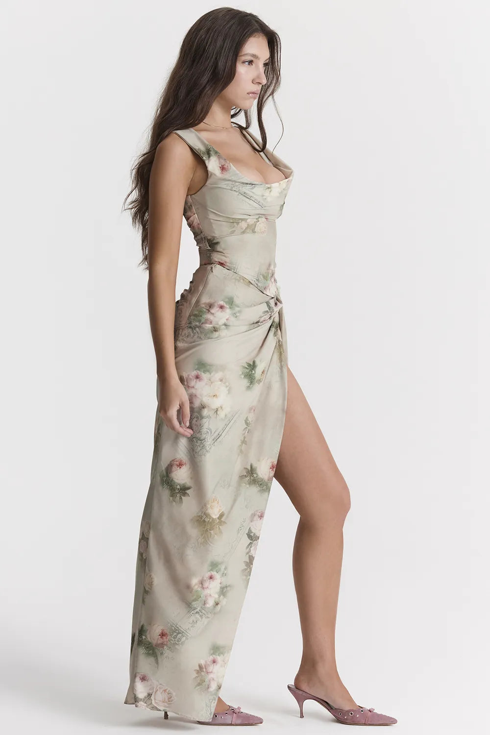 Vesper Vintage Floral Maxi Skirt