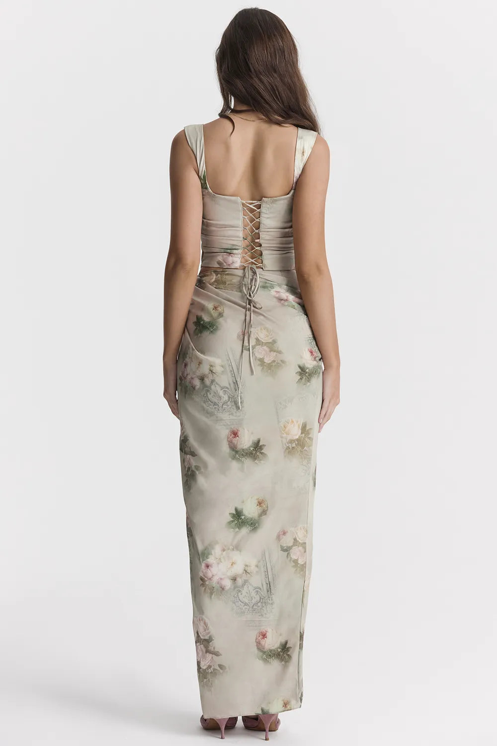 Vesper Vintage Floral Maxi Skirt