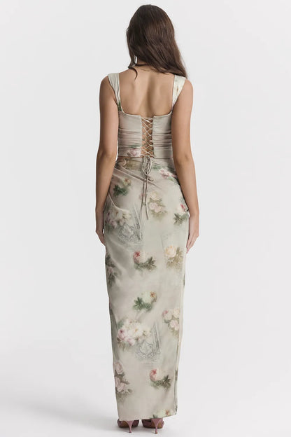 Vesper Vintage Floral Maxi Skirt
