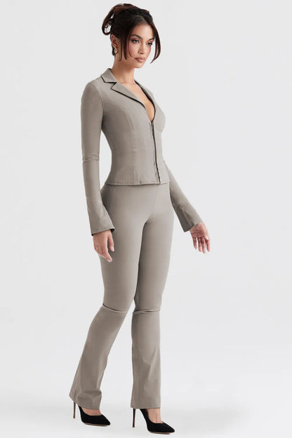 Laurel Smoke High Waisted Trousers